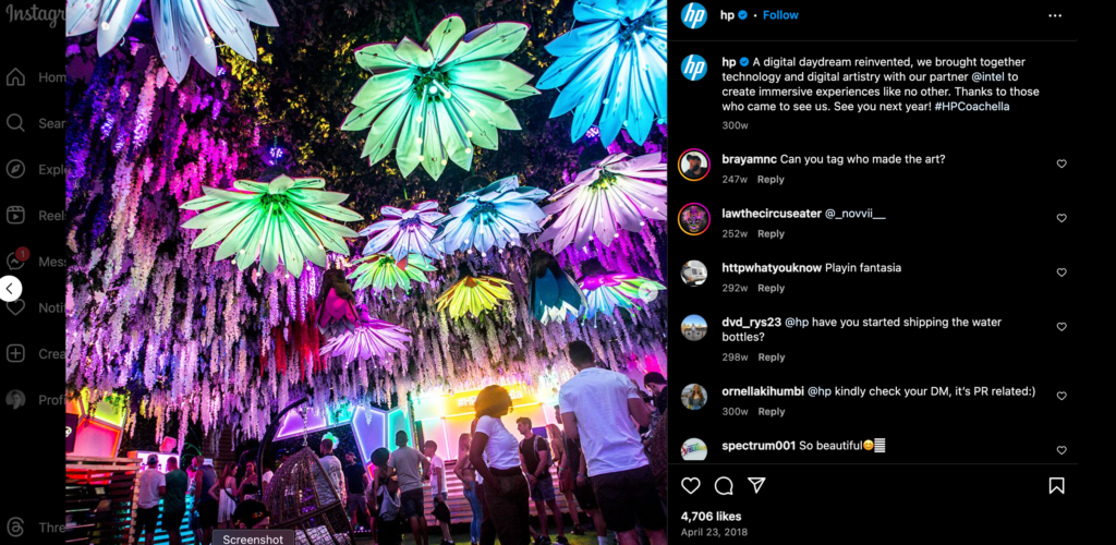 HP Coachella Social Posts